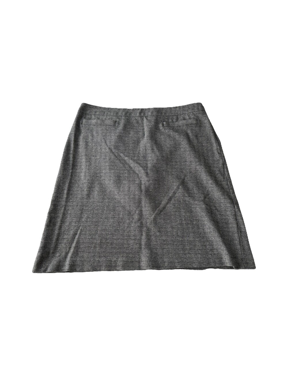 Talbots Womens Pencil Skirts Herringbone Size 14 Gray